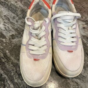 Madewell Cream and Lavender Athletic Shoes, size 8.5, some wear but GUC